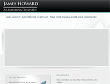 Tablet Screenshot of jameshowardcpa.com